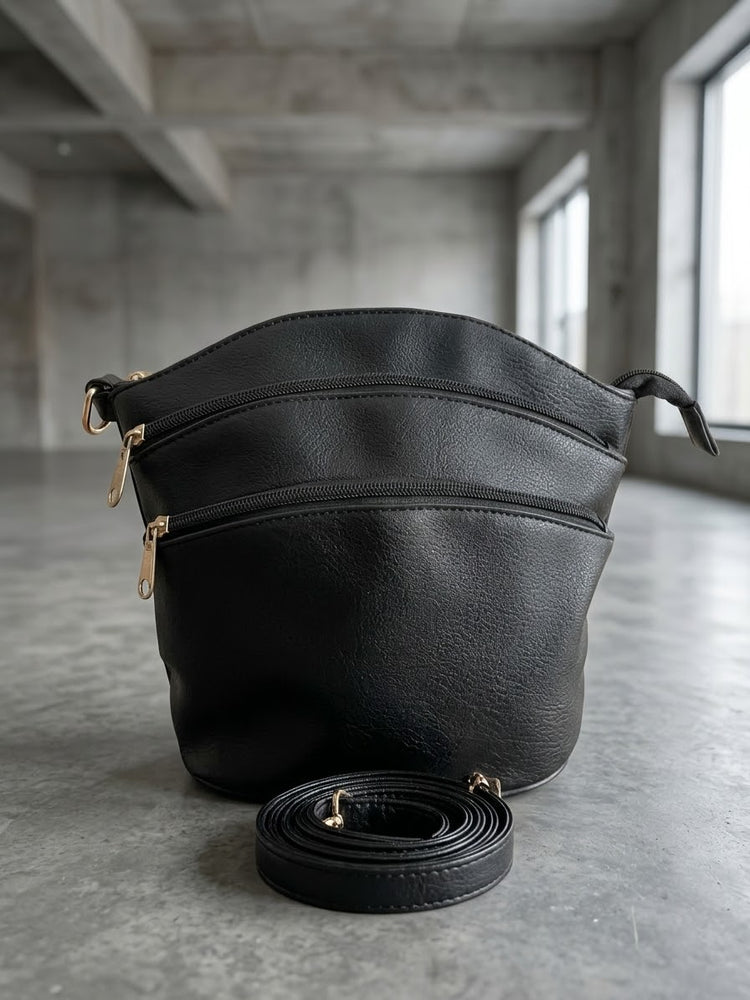 Black Leather hand bag 2