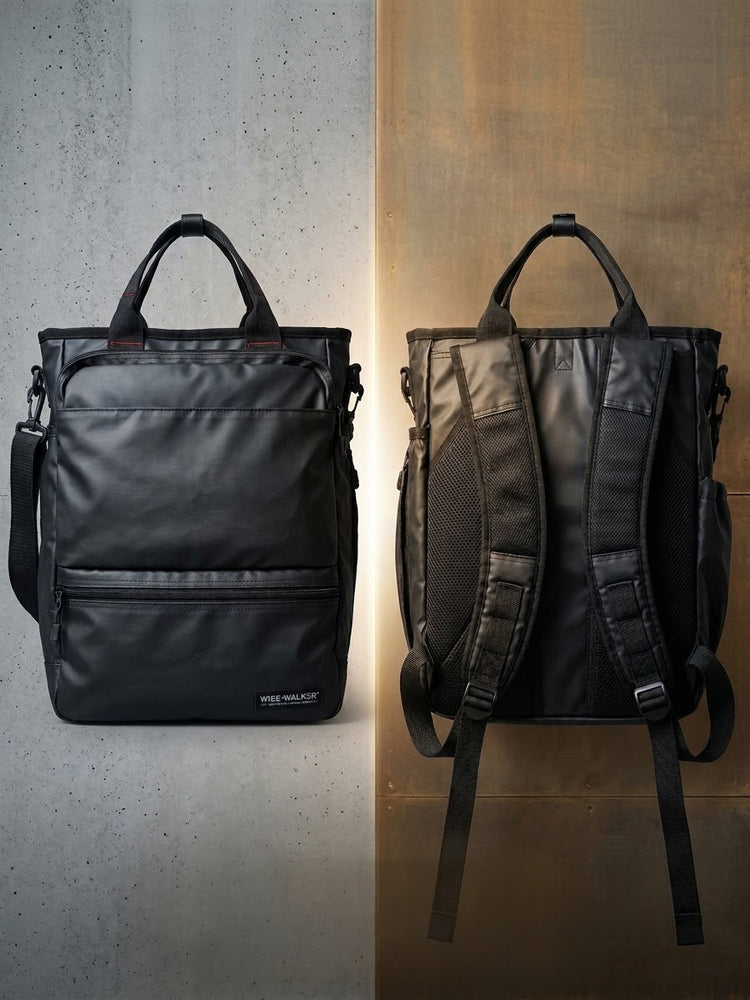 Black leather  travel bag