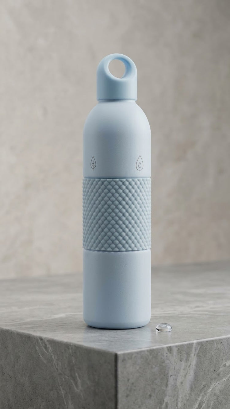 Blue water bottle