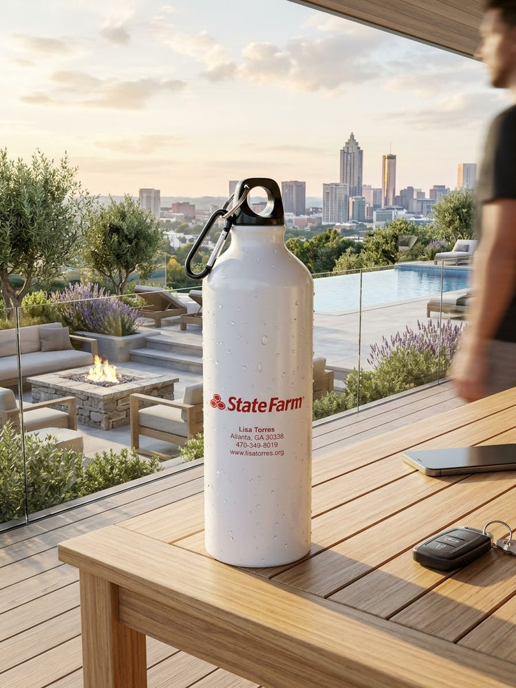 white water bottle