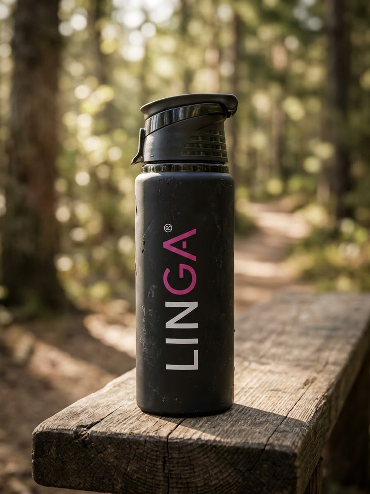 Linga-Black water bottle